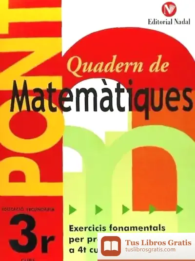 Descargar Pont Eso Matemàtiques 3R de Teresa Broseta