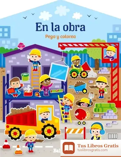 Descargar Casitas - En La Obra Pega Y Colorea