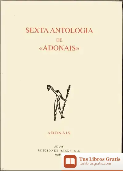 Descargar Sexta Antología De Adonáis de Carmelo Guillén Acosta