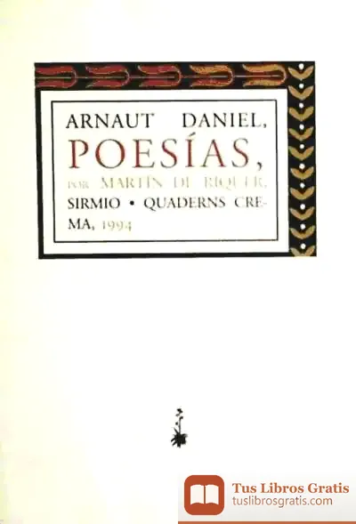 Descargar Poesias, Arnaut Daniel