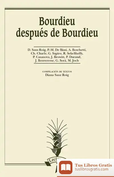 Descargar Bordieu Después De Bordieu