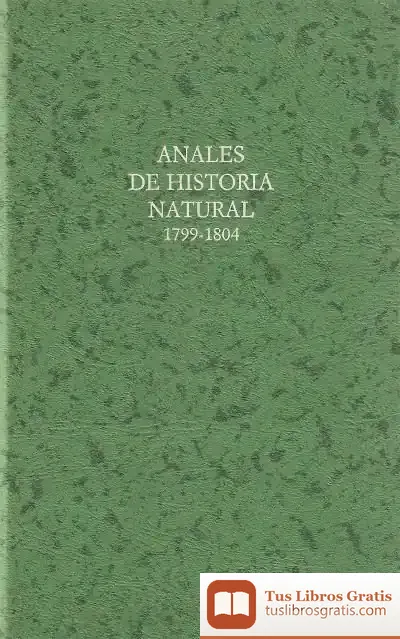 Descargar Anales De Hª Natural 3-Tomos C5E