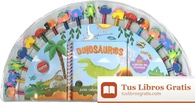 Descargar Lápices Y Gomas. Dinosaurios Para Colorear de Anónimo