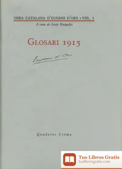 Descargar Glosari 1915