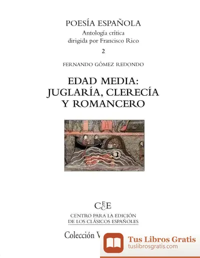 Descargar Edad Media: Juglar¡A, Clerec¡A Y Romancero