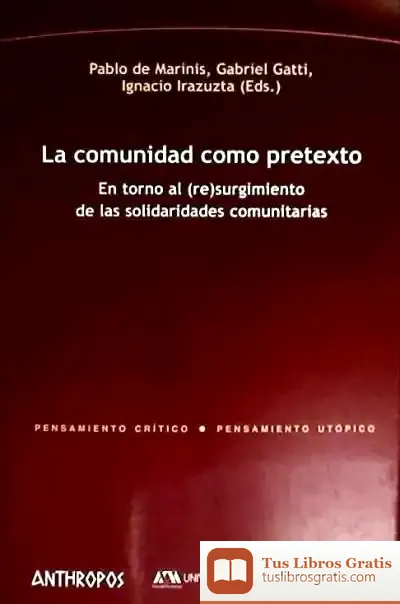 Descargar La Comunidad Como Pretexto