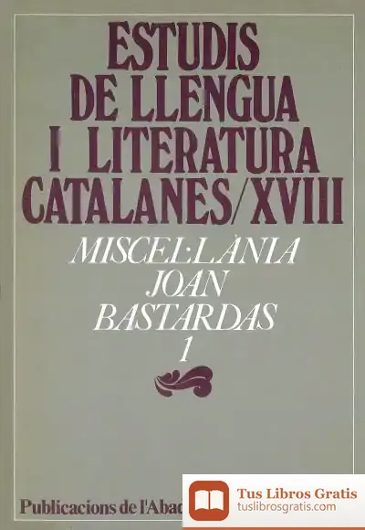 Descargar Miscel·Lània Joan Bastardas, 1