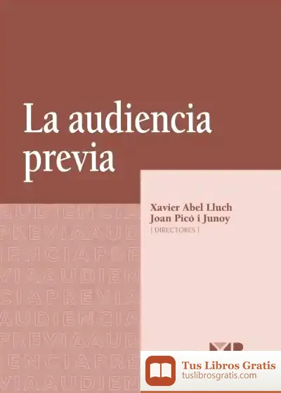 Descargar La Audiencia Previa