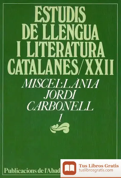 Descargar Miscel·Lània Jordi Carbonell, 1