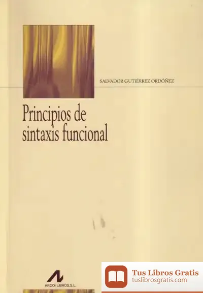 Descargar Principios De Sintaxis Funcional