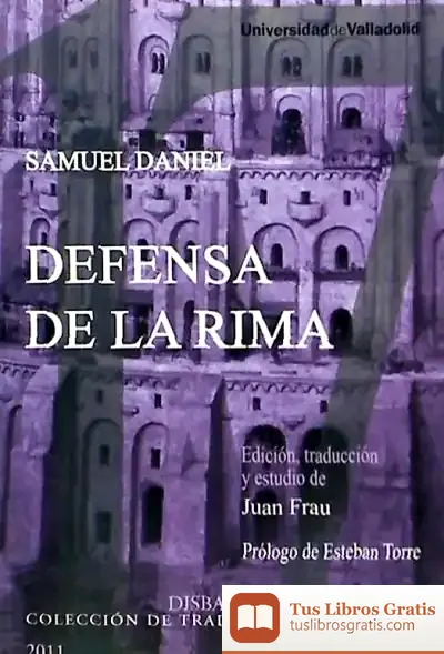 Descargar Defensa De La Rima De Samuel Daniel