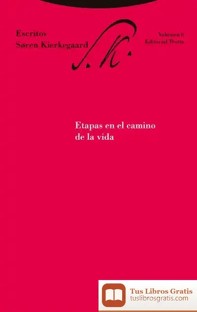 Descargar Etapas En El Camino De La Vida de Søren Kierkegaard