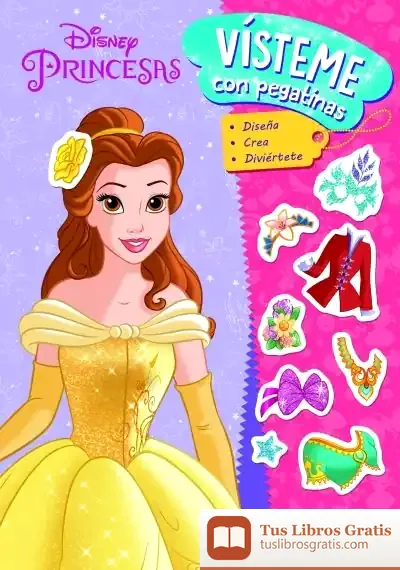 Descargar Princesas. Vísteme Con Pegatinas de Walt Disney