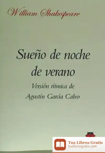 Descargar Sueño De Noche De Verano de William Shakespeare